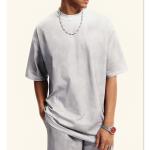 Mens White Mock Neck T Shirts 230grams Fabric Weight Quick Dry Cooling
