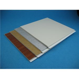 China Interior Acoustical PVC Wall Panels Laminating And Glossy Surface on sale