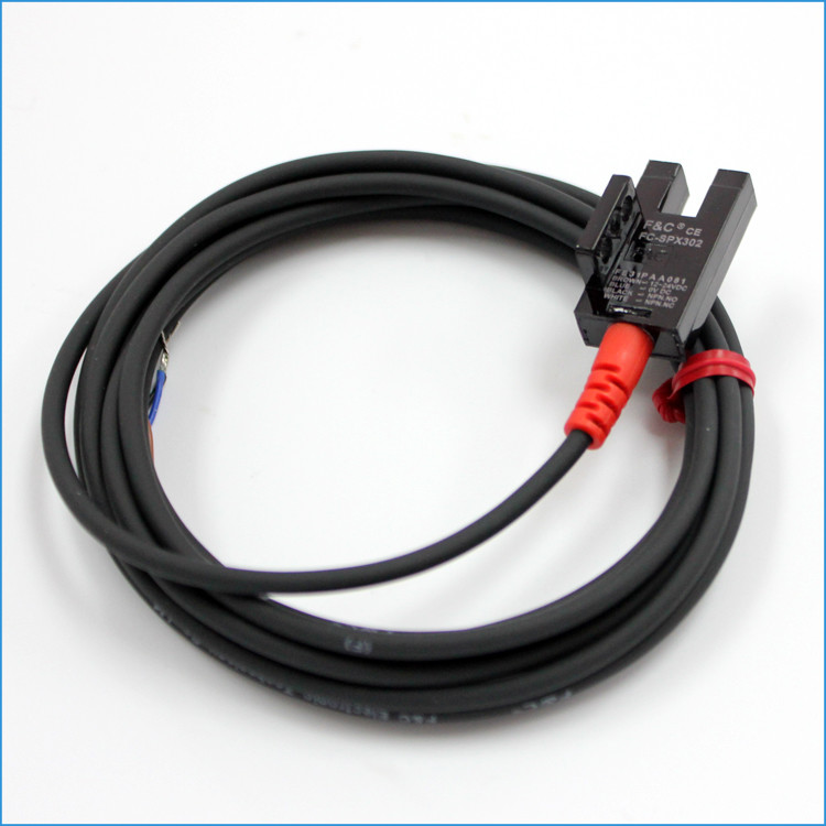 5V- 24Vdc Slotted Optical Sensor 5mm Sensing NPN NO.NC F-shaped Photomicro Sensor