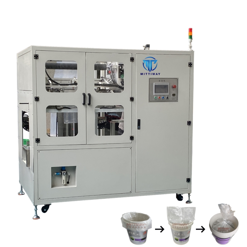 Small Automatic Bag Inserter Industry Food Poly Bag Packaging Machine