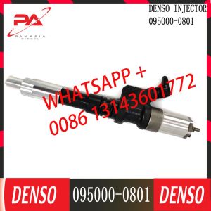 China 095000-0801 Common Rail Diesel Fuel Injector 6156-11-3100 For Komatsu SA6D125E Engine on sale