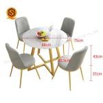 Anti Oil Modern Restaurant Table Marble Stone Dining Table ISO Approved
