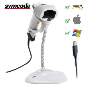 Manual Trigger Handheld Barcode Scanner Read Quickly Adjustable Optional Stand