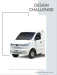 Transporting Goods 4 Wheel Battery Electric Truck With Remote Monitor 1590kg
