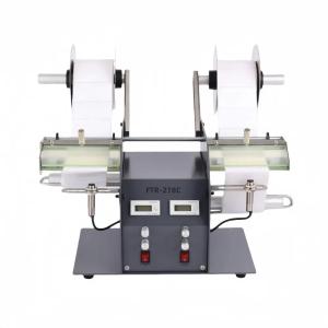 China Semi Automatic Label Dispenser Machine Double Head Transparent Label Separator factory