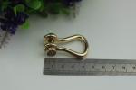 Customized high quality zinc alloy 10mm D shape metal strap buckle for handbag
