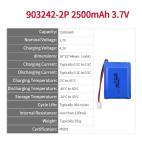 KC UL 903242-2P Li Ion Rechargeable Battery 3.7V 2500mah Cylindrical Battery
