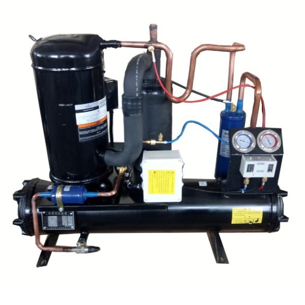 China 5HP Water Cooled Scroll Compressor Condensing Unit 380V 3PH factory