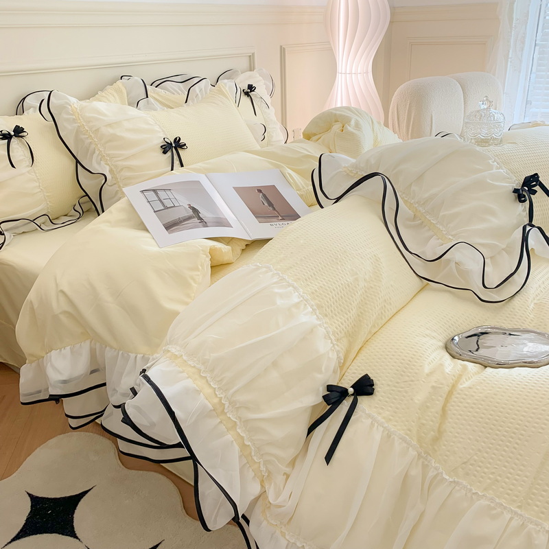 Solid Pattern King Size Designer Bedding Sets Comforter Sets for Home and Bedroom