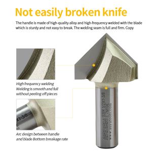 90degree Engraving 3D V Bit Wood Cutting CNC Router Bit Arden V Type Carving Bit