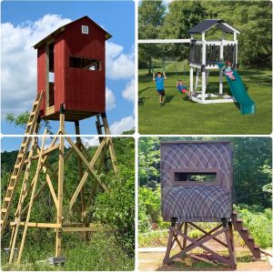 4x4 Deer Stand Bracket 2000-lb Capacity Heavy-Duty Steel