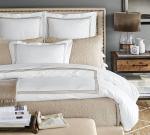 HotelHome 100% Cotton Embroidered Duvet Cover Bedding Set 4 Piece Single Double