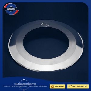 China Round Paper Slitting Blades 260X140X1.5 Tungsten Carbide Blade on sale