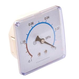 China 1/4&quot; BSP 63x63 MM 0.08MPA Medical Pressure Gauges Safety Glass factory