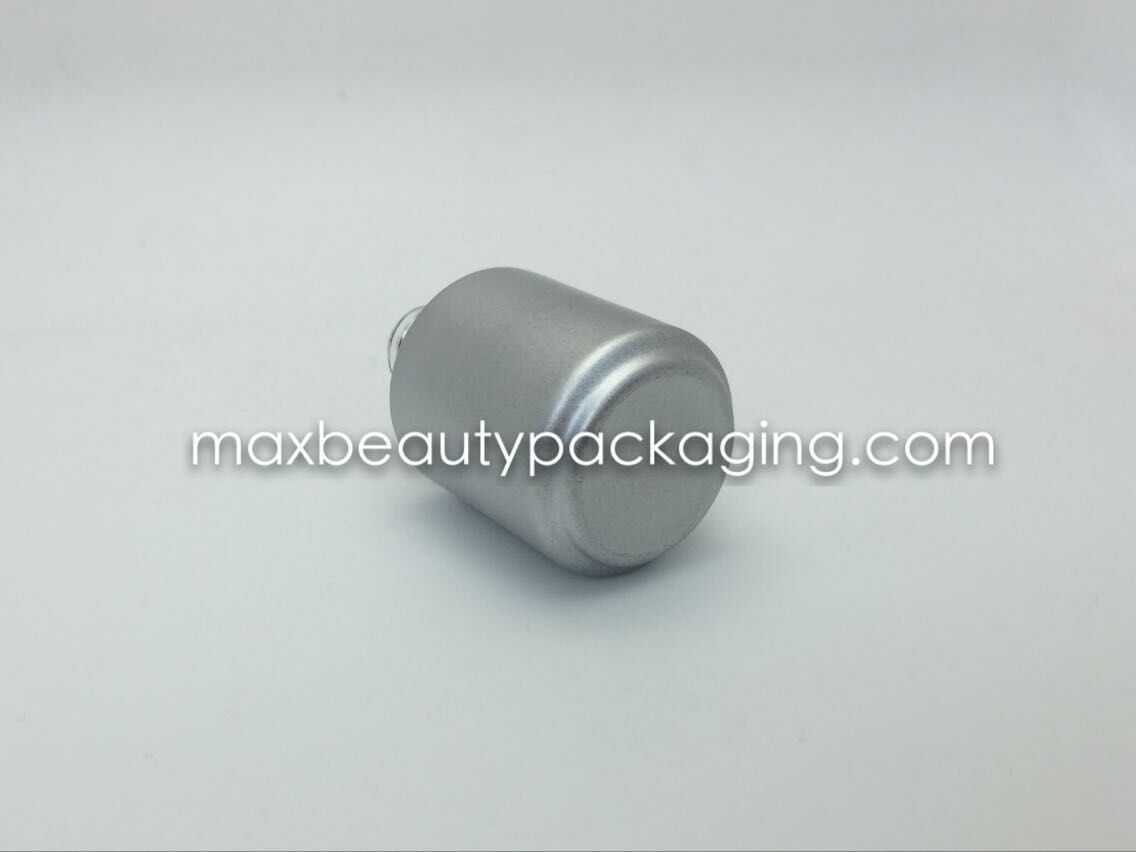 15ml thick and strong powder coating gel bottle round shape metallic silver environment friendly nail polish packaging