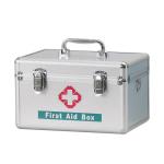 White 25 Person First Aid Kit Metal Box Case Empty Aluminum Clinic Hospital