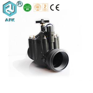 China Nylon Material Lawn Irrigation Valves AC220 AC110V AC24V With Flange Connector factory