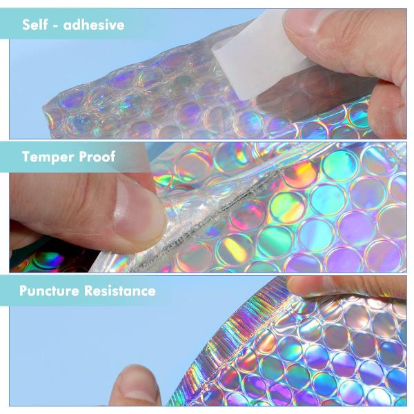 Adhesive Seal Closure Envelopes Shipping Bags Rainbow Color For Mailing Packing