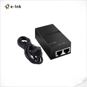 China Gigabit Poe Injector With Power Cord 10/100/1000mbps 48vdc 24w factory