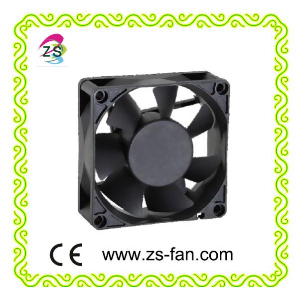 12 volt fan 70mm ball bearing fan with waterproof IP67 for fireplace 70*70*25mm