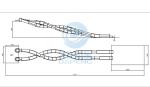 Double Twist Hotel Water Slide Aqua Park Spiral Swimming Pool Slide 5.0m Height