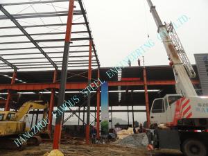 China W Prefabricated ASTM Industrial Steel Buildings 80' X 96' Light Weight factory