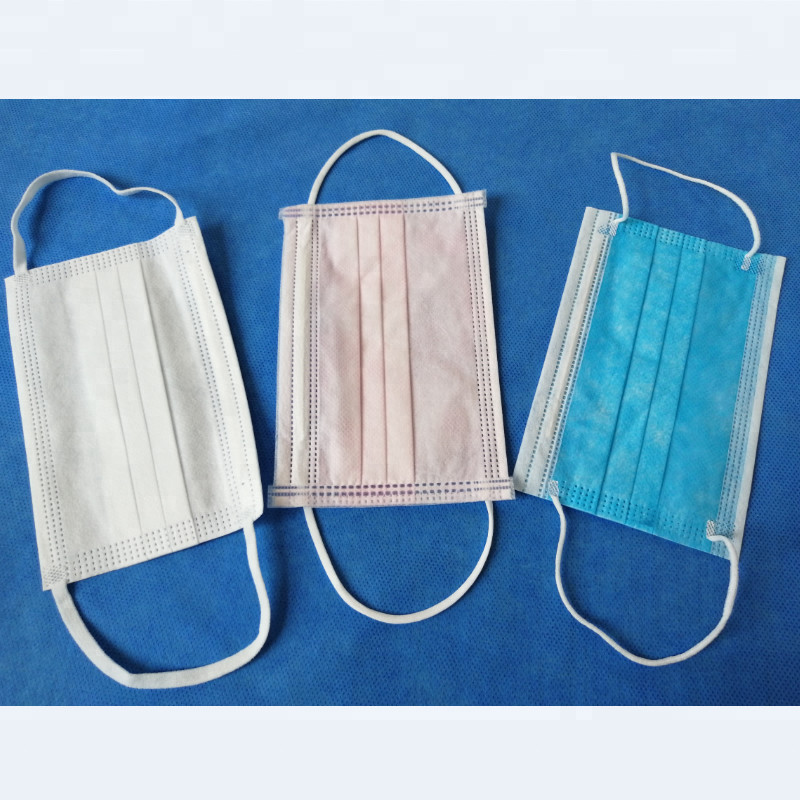 Surgical Disposable 3 Ply Earloop Face Mask FDA Approval Non Woven Liquid Proof