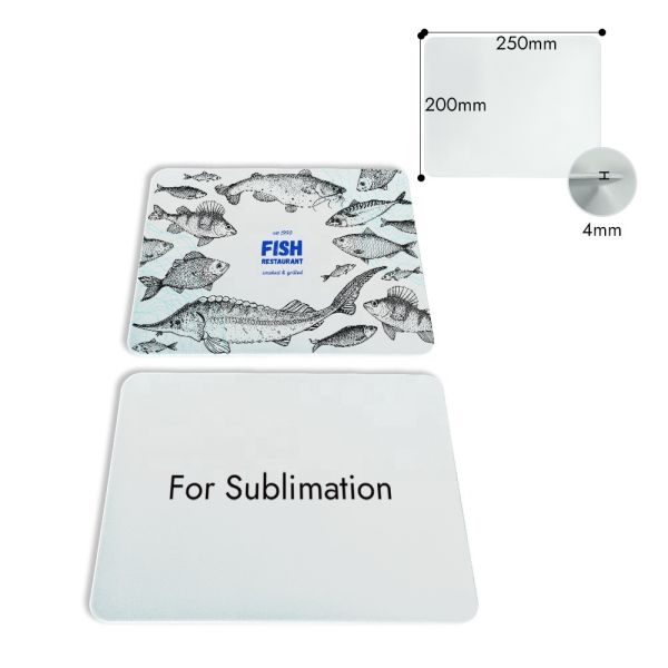 10*8 Inch Plastic PBT Blank Sublimation Cutting Board Custom Rectangle Sublimation Chopping Board