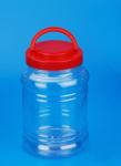 Food Grade Round Plastic Food Containers Large Capacity PET Material