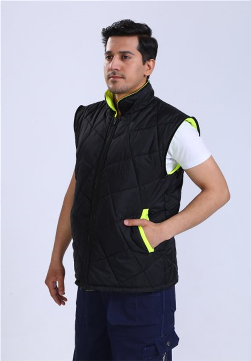 7 In 1 OEM Hivis Winter Work Jacket , 300D Oxford Hi Vis Heavy Duty Work Coats