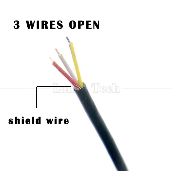 Customized 3.5mm TRS 3 poles Shield Audio Jack Female to Open Stripped Tinned Bare End Wires Cable