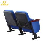 Fabric Auditorium Seating Floor Fixed Church Hall Chairs / Low Back Chair