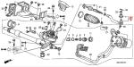 Honda Civic 2006-2011 Suspension Rod Ends , 53540 SNA A02 Outer And Inner Tie