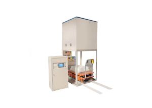 China 1700 °C Lift Bottom Loading Furnace , Four Side Heating High Efficiency Electric Furnace factory