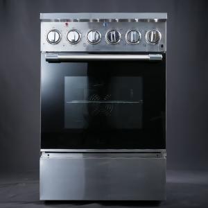 China 24'' Freestanding Electric Range 4 Element Electric Stove With Oven 80L / 2.8 Cu.Ft. factory