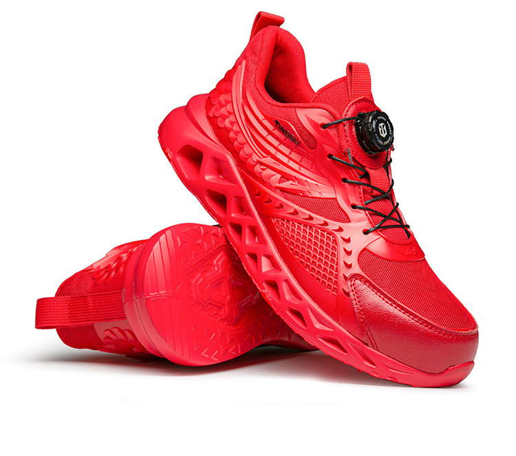 TPU Microfiber Flying Knit Industrial Safety Shoes With EVA Sole Kevlar Mid Sole Steel Toe Anti-stab And Anti-smash