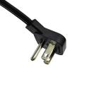 Black USA Power Cable With NEMA Plug Standard 100% Copper 125V Rated Voltage