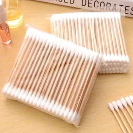 S&J Premium Cotton Buds Double-headed Disposable Cotton Swabs Makeup Ear-clean