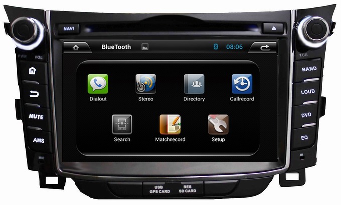 Ouchuangbo Android 4.2 DVD GPS Navi For Hyundai I30 2011-2013 Bluetooth iPod AUX 3D PIP UI TV Radio Player OCB-7028C