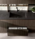 Classic Sleek Design Wood Veneer Kitchen Cabinet Tailored Customized Color