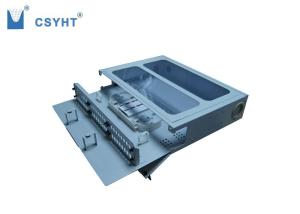 China Aluminum FTTH Outdoor Fiber Patch Panel ODF 48 Port With Transparent Cover factory