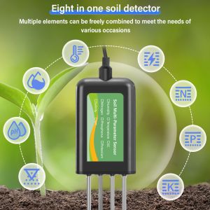 8-in-1 Soil Sensor For Android NPK PH Moisture EC Salinity Meter