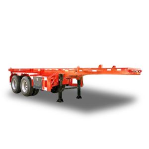 2 Axles Skeletal Container Semi Trailer T700 40ft Container Chassis