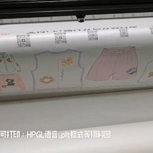 125-250cm Wide Format Color Inkjet Printing Plotter Paper Pattern Plotter for