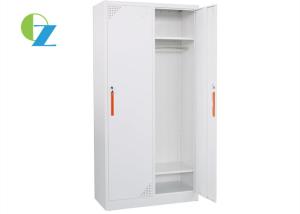 China 900MM Width Office Steel Office 2 Lockers With Red Steel Handle factory