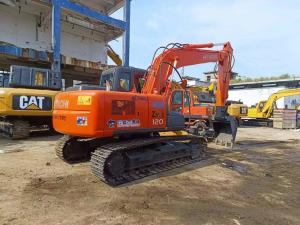 China 12t ZX120 Hydraulic Crawler Second Hand Hitachi Excavator Working Weight 12200kg factory
