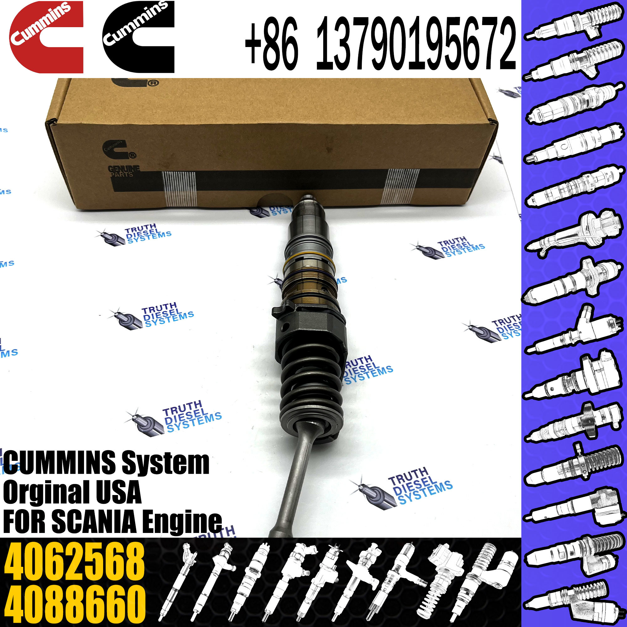 Fuel Injector 4010226 4409521 4062568 4062568PX For cummins