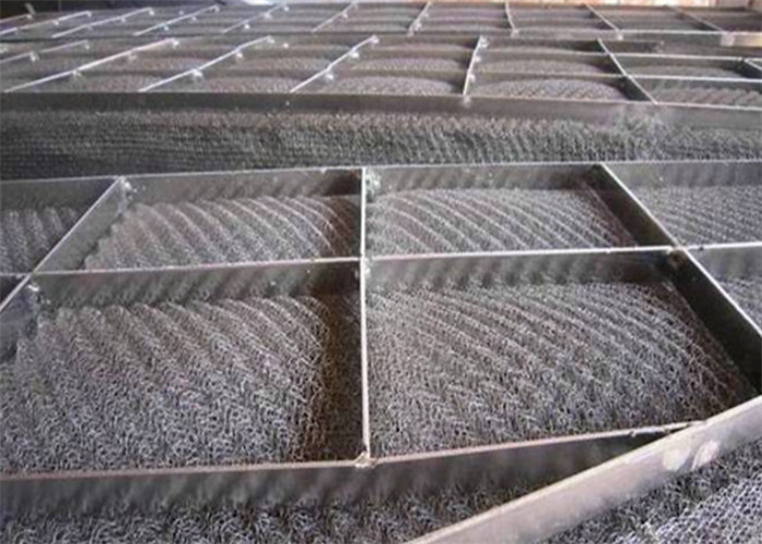 0.08mm Dia Titanium Knitted Wire Mesh Demister Pad