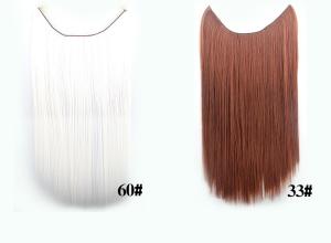China Synthetic Fibre Hair Extensions Straight Double Drawn Human Hair Wefts factory