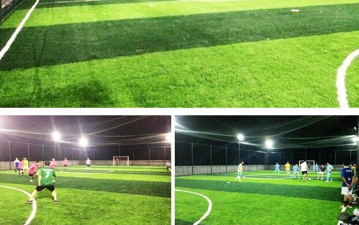 Athletes Football Synthetic Grass Field / Futsal Artificial Grass Flooring